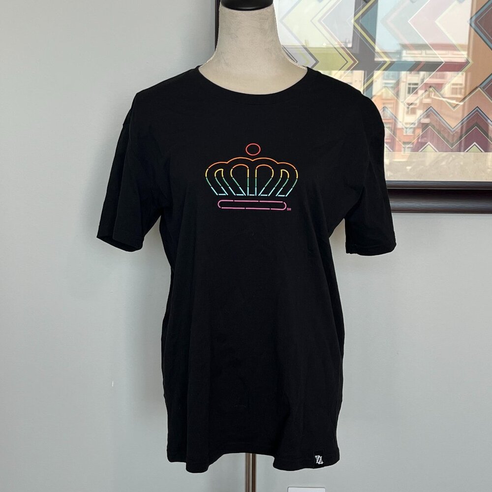 704 Shop Black Crown Logo T-shirt M